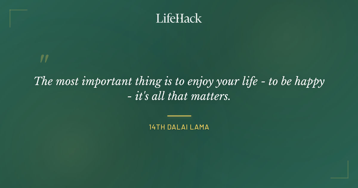 Quote by 14th Dalai Lama