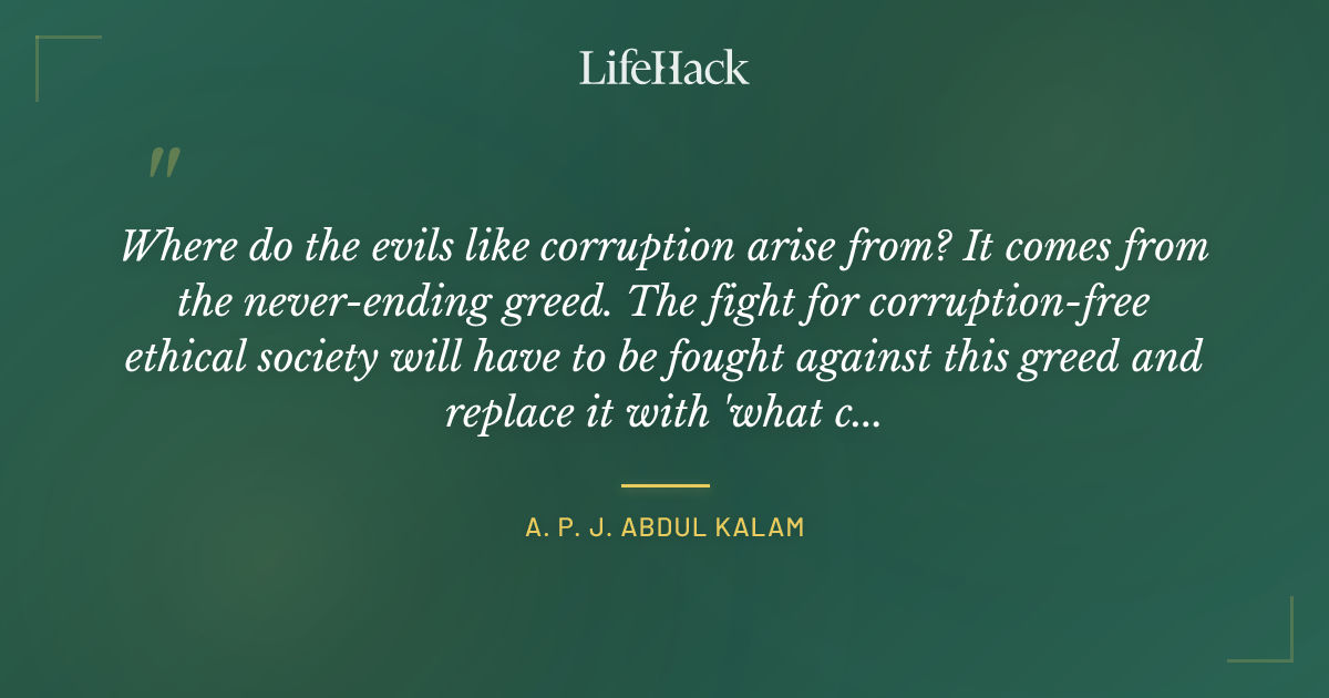 Quote by A. P. J. Abdul Kalam