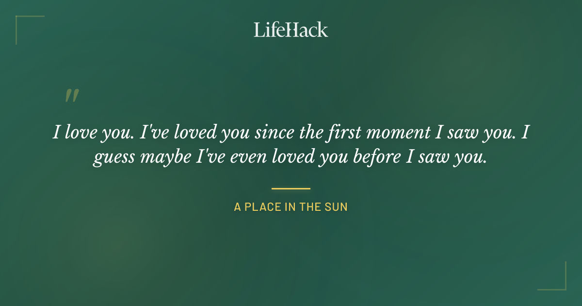 Quote by A Place in the Sun