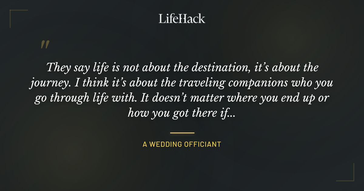 Quote by A Wedding Officiant
