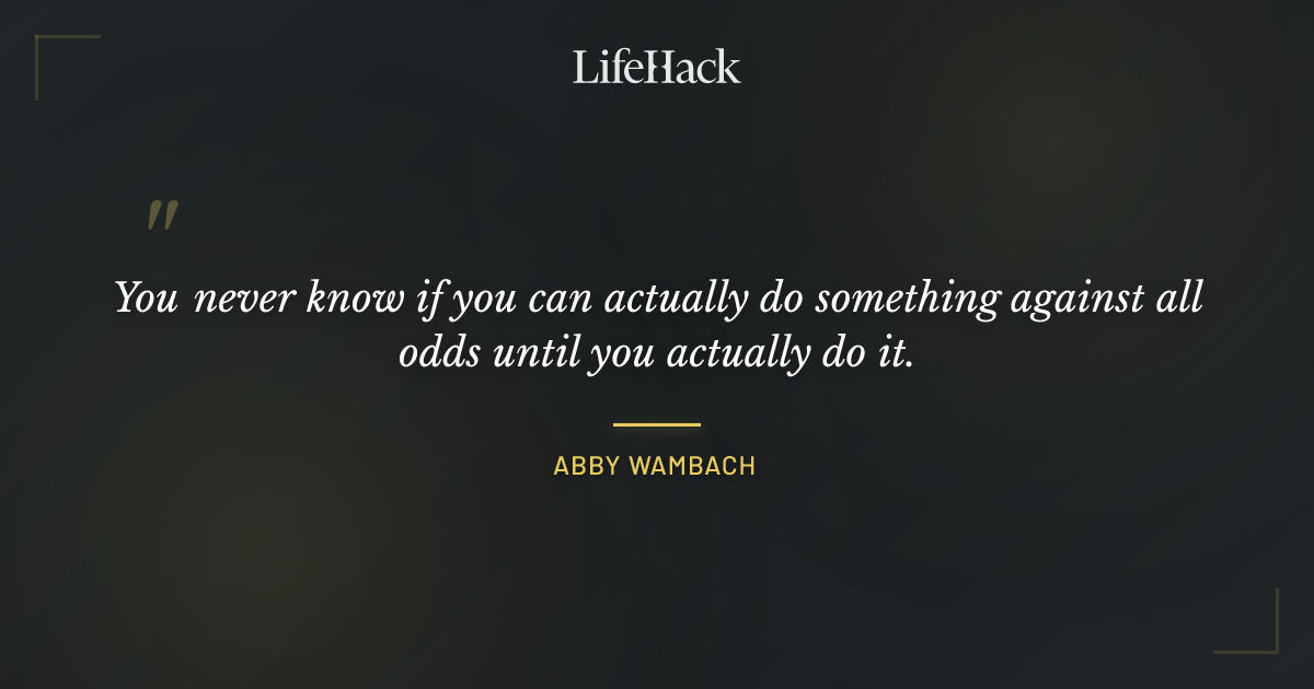 Quote by Abby Wambach