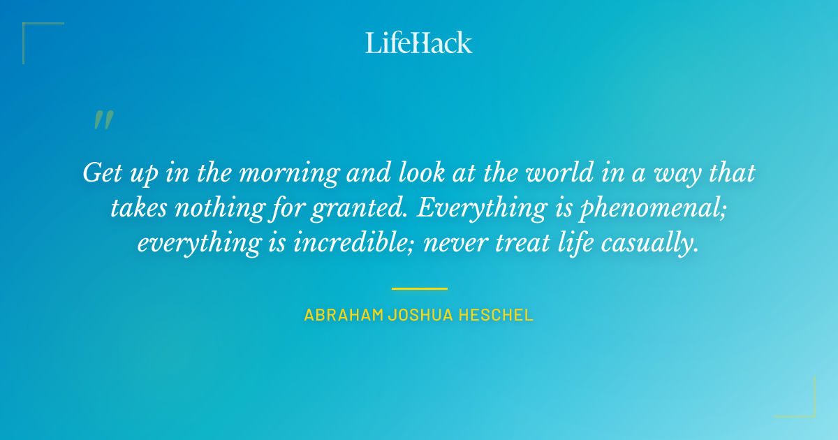 Quote by Abraham Joshua Heschel