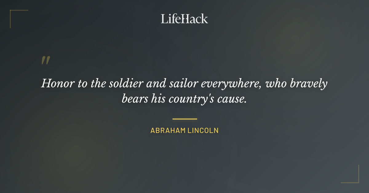 Quote by Abraham Lincoln