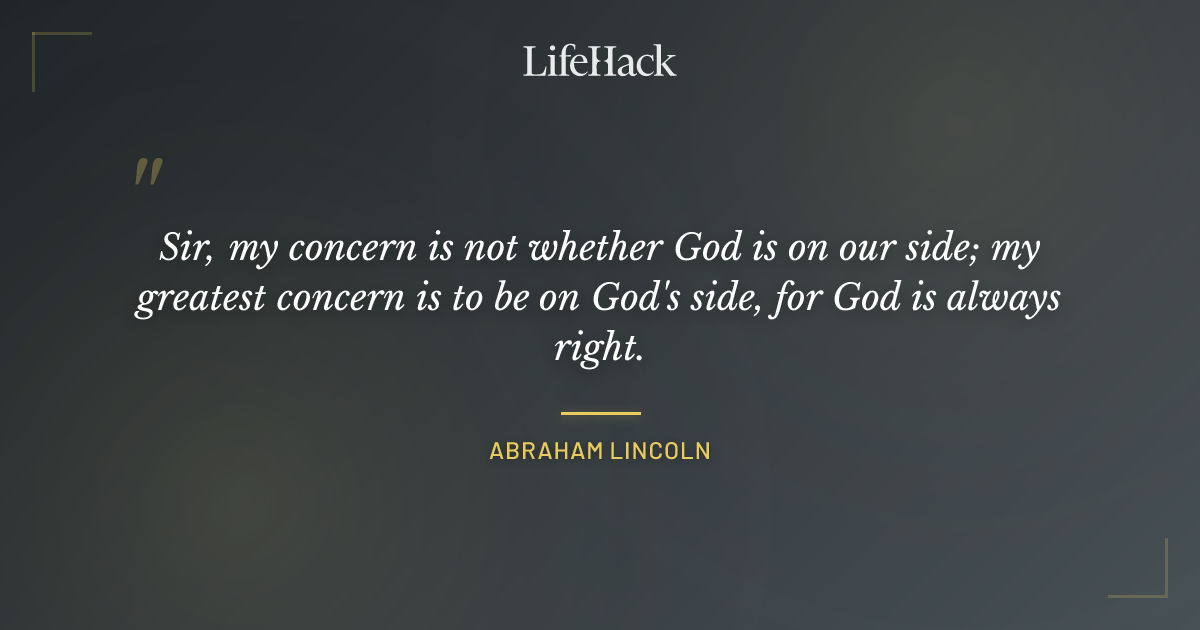 Quote by Abraham Lincoln
