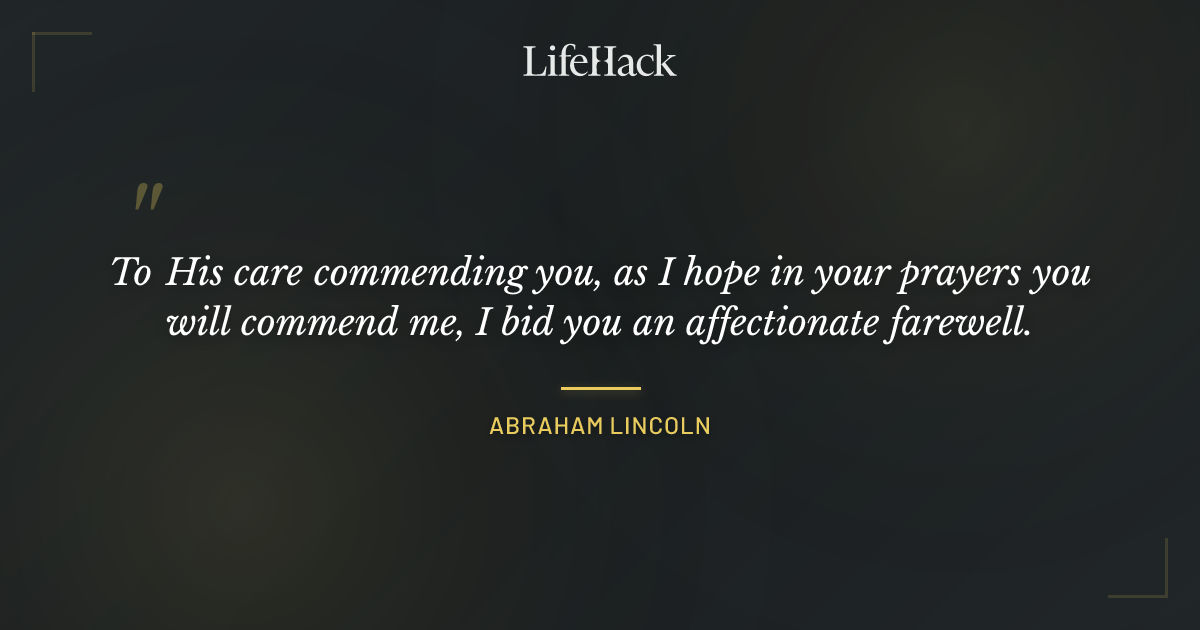 Quote by Abraham Lincoln