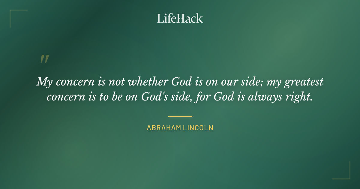 Quote by Abraham Lincoln
