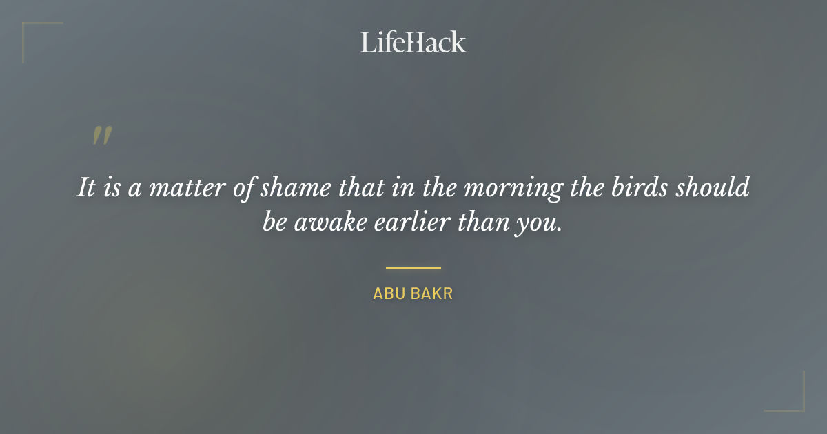 Quote by Abu Bakr
