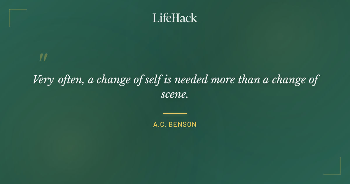Quote by A.C. Benson