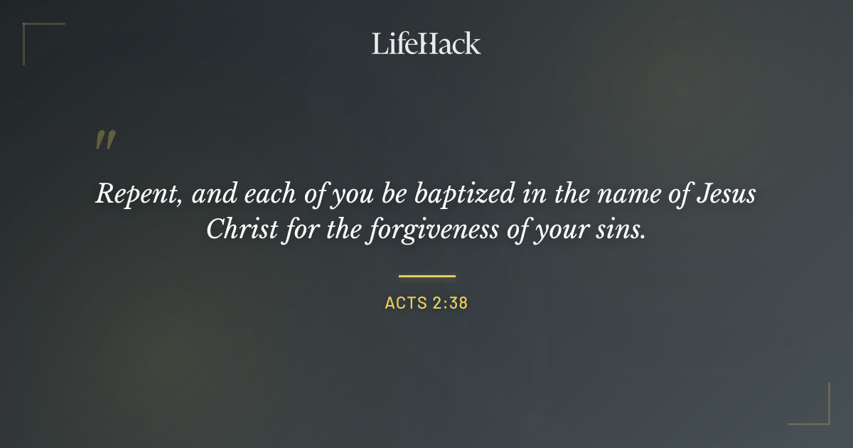 Quote by Acts 2:38