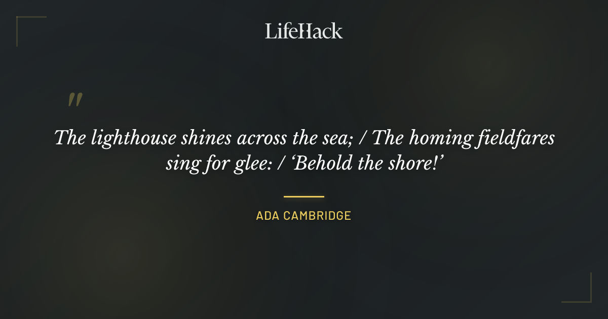 Quote by Ada Cambridge
