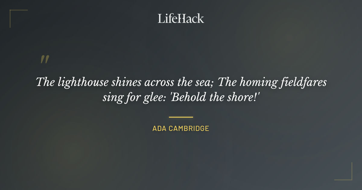 Quote by Ada Cambridge