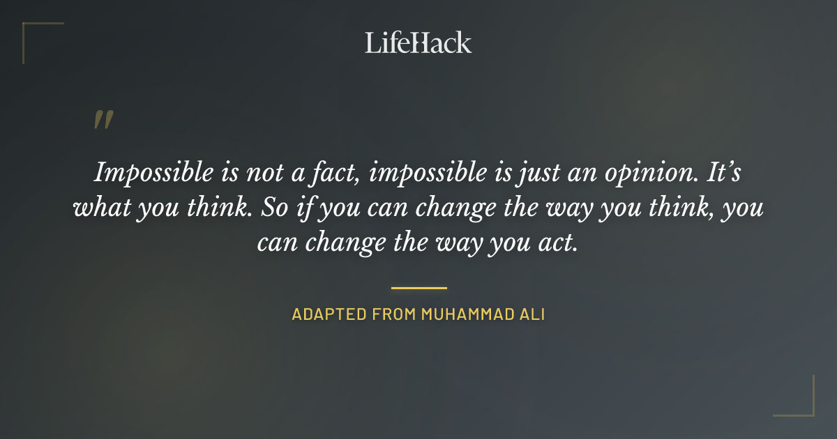 Quote by Adapted from Muhammad Ali
