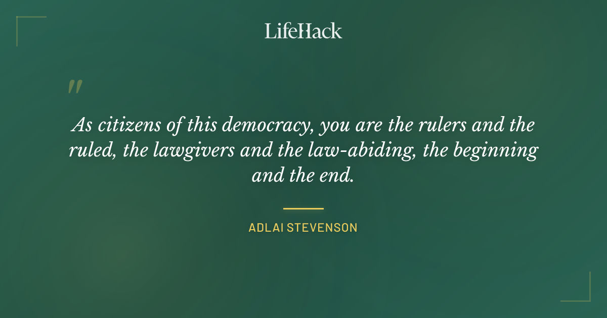 Quote by Adlai Stevenson