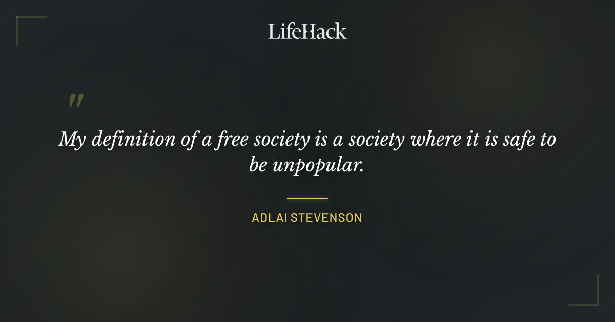 Quote by Adlai Stevenson