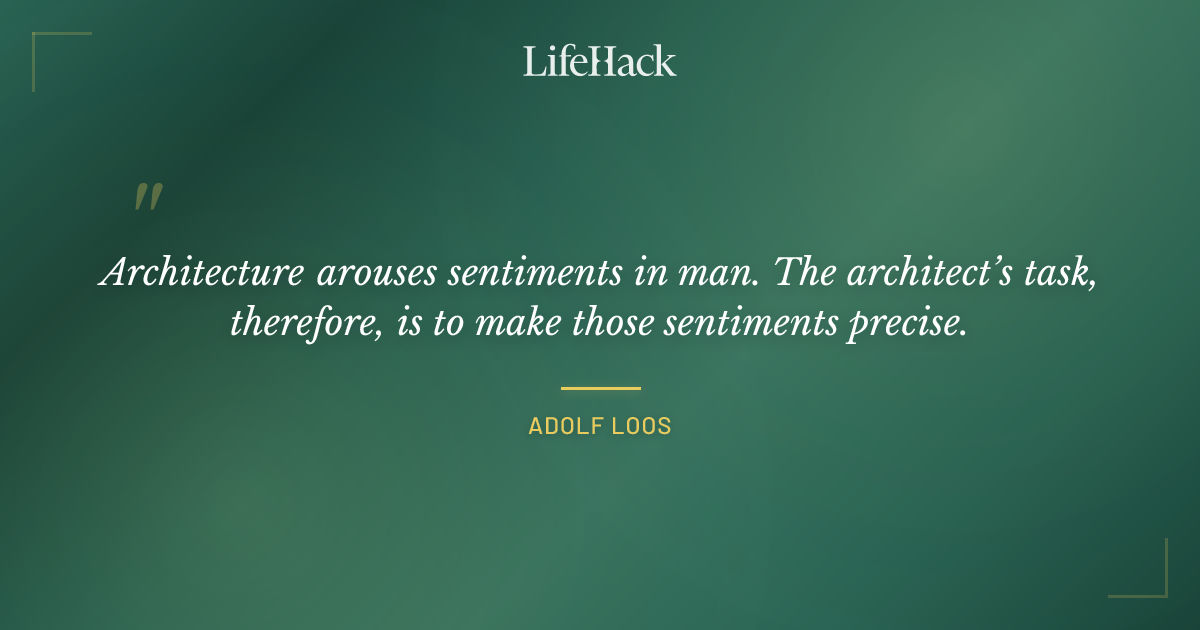 Quote by Adolf Loos