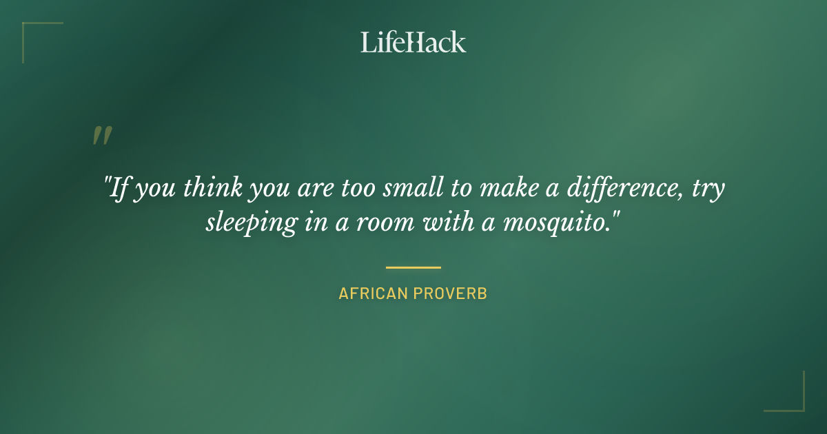 Quote by African Proverb