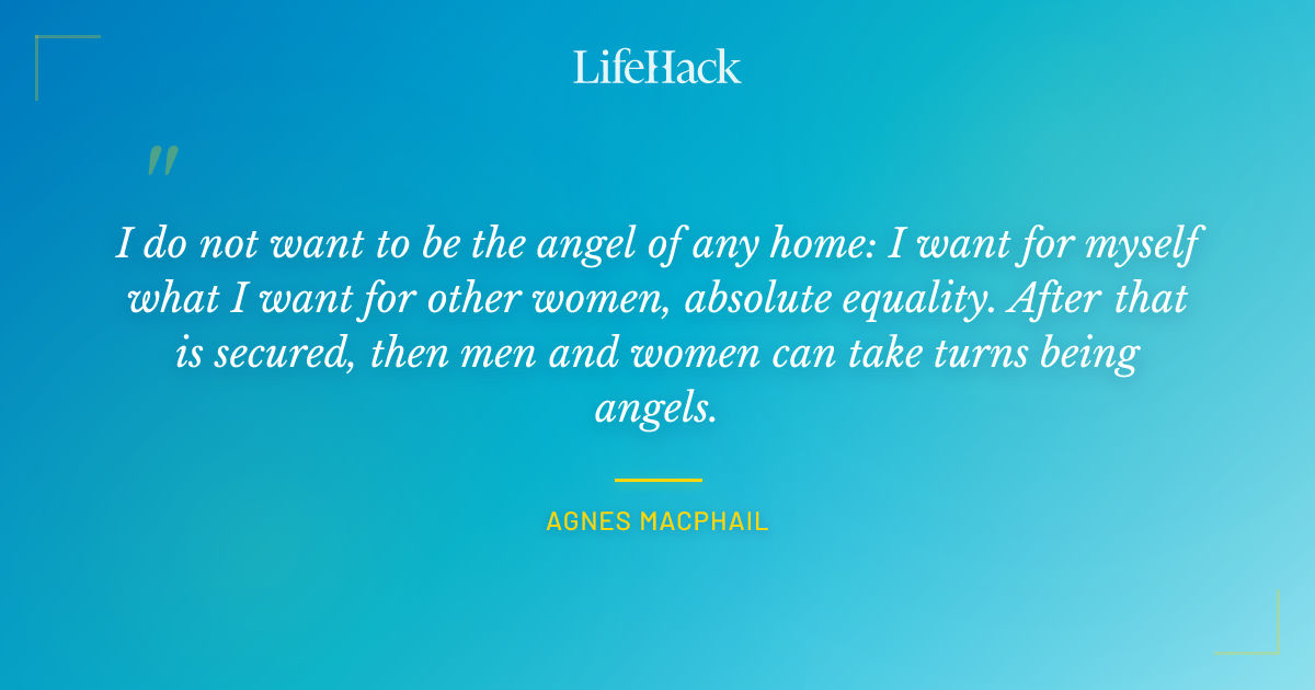 Quote by Agnes Macphail