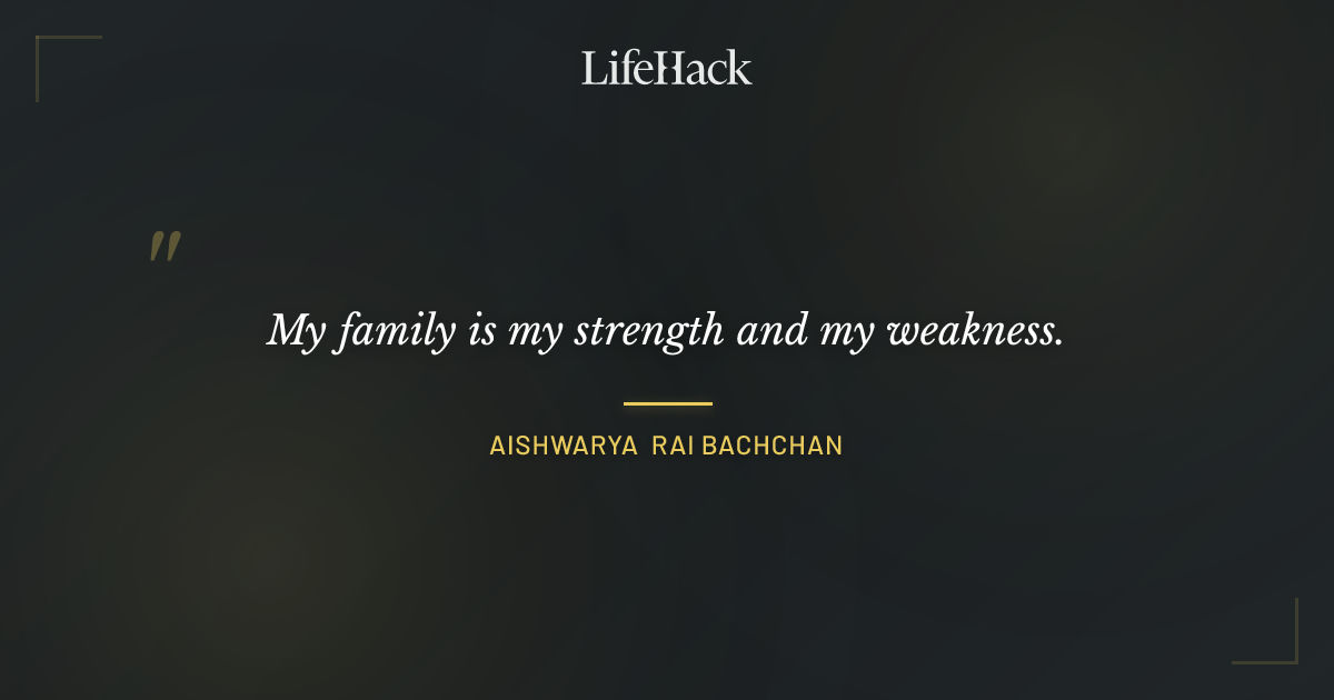 Quote by Aishwarya Rai Bachchan