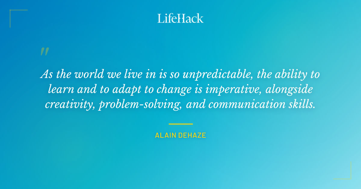 Quote by Alain Dehaze