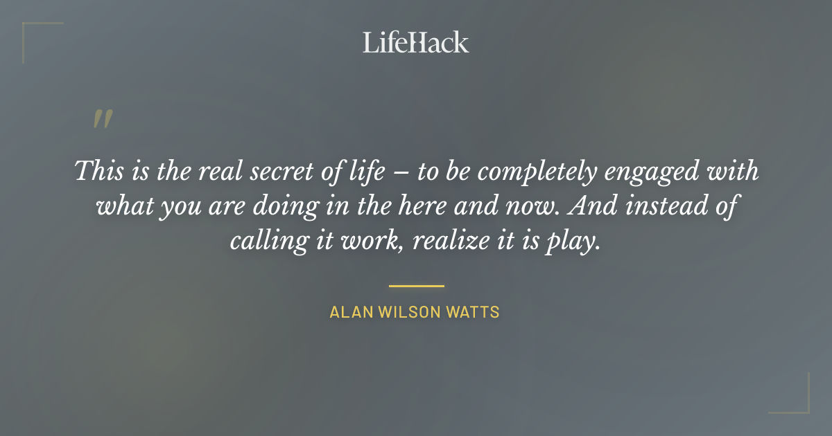 Quote by Alan Wilson Watts