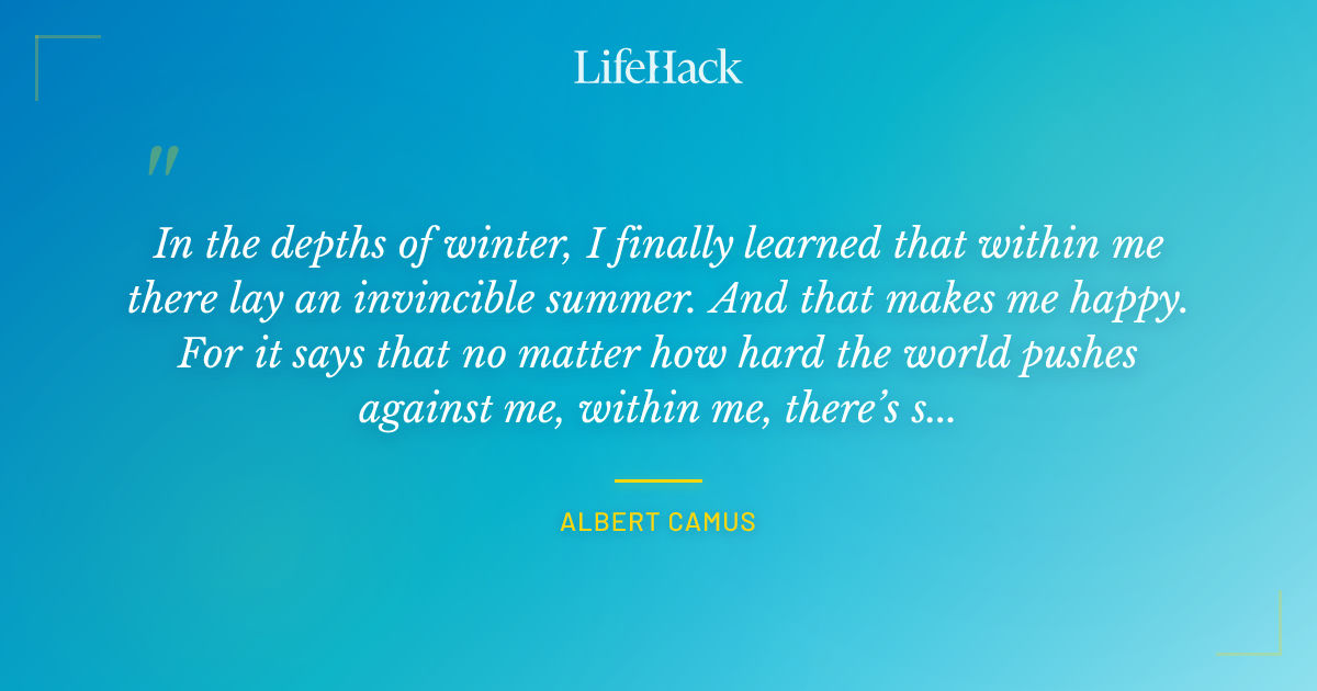 Quote by Albert Camus