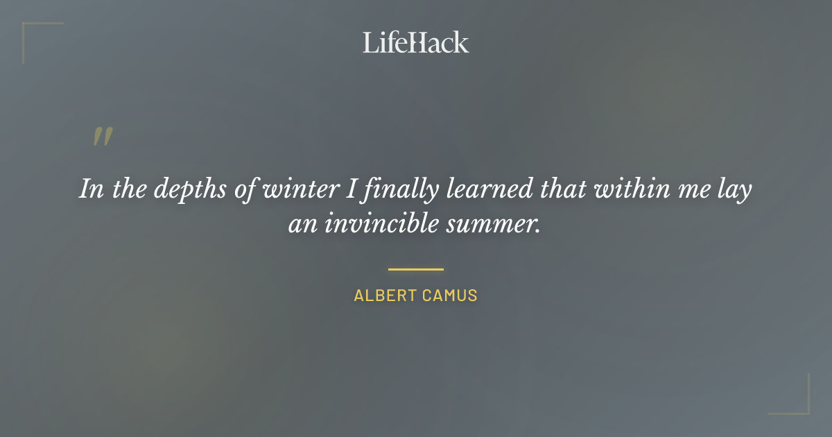 Quote by Albert Camus