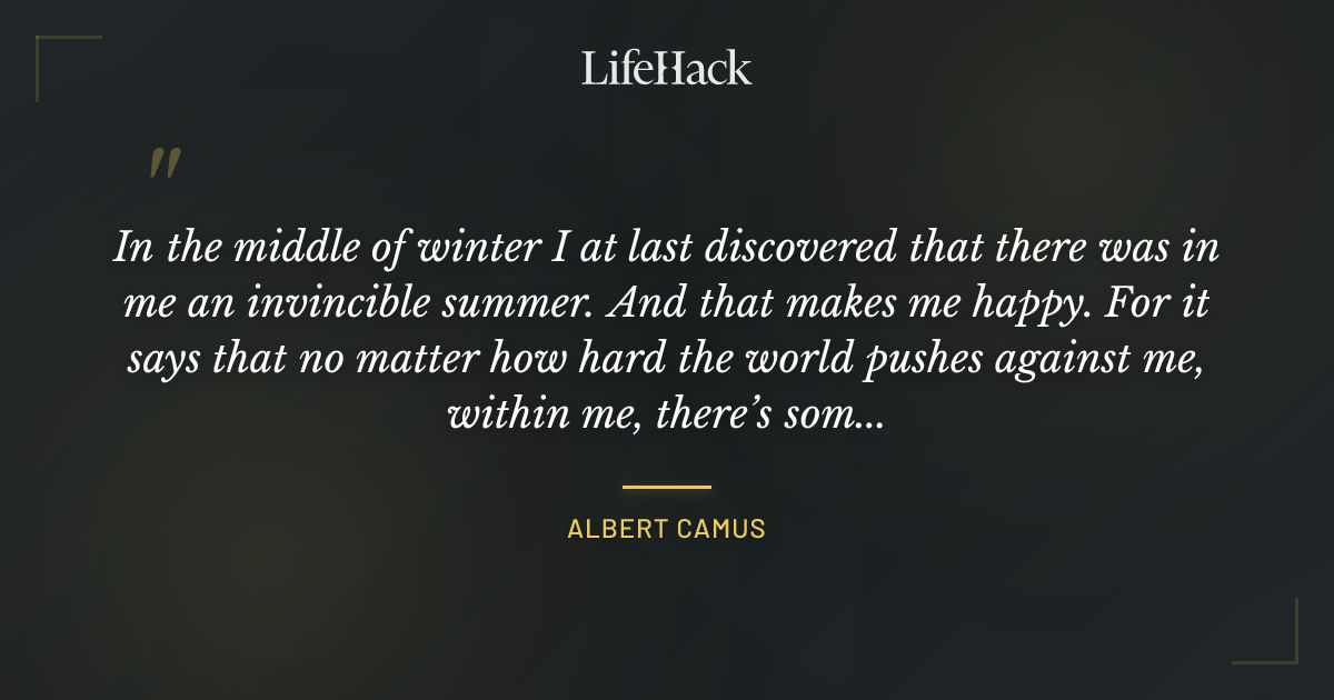 Quote by Albert Camus