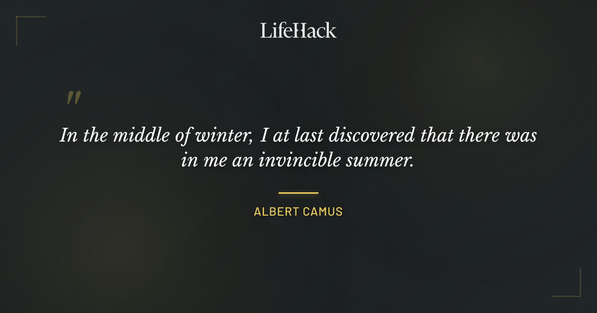 Quote by Albert Camus