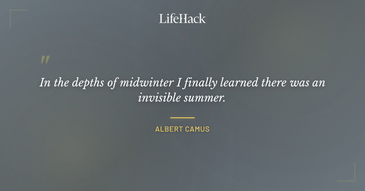 Quote by Albert Camus
