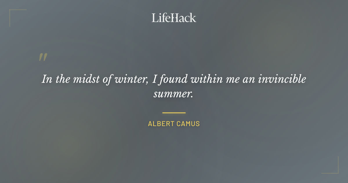 Quote by Albert Camus