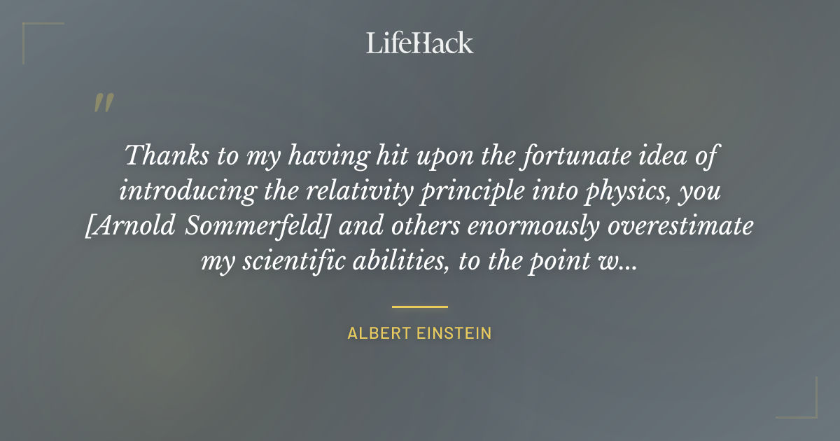 Quote by Albert Einstein