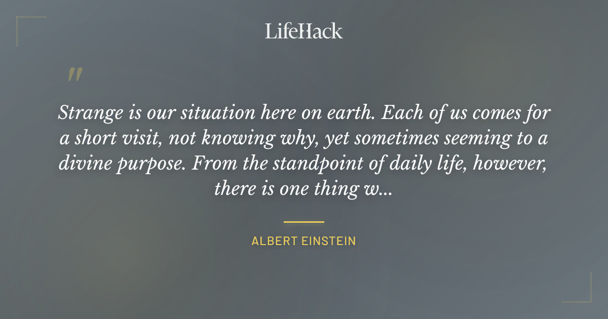 Quote by Albert Einstein