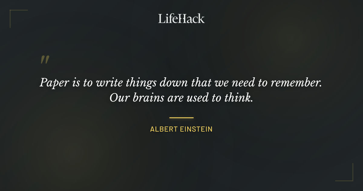 Quote by Albert Einstein