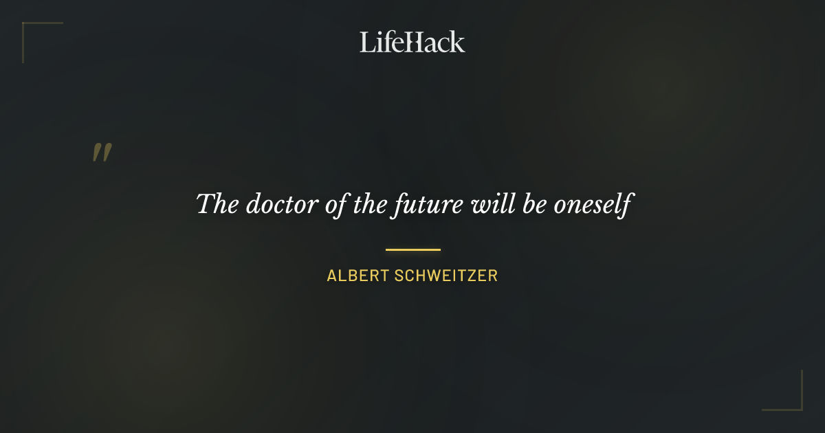 Quote by Albert Schweitzer