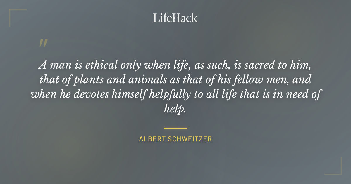 Quote by Albert Schweitzer