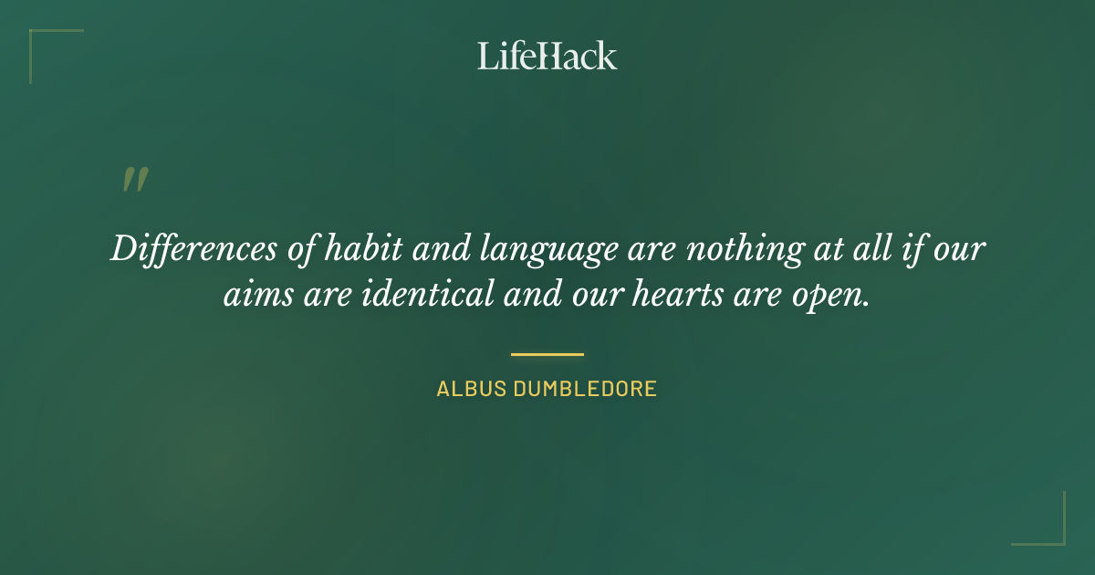 Quote by Albus Dumbledore