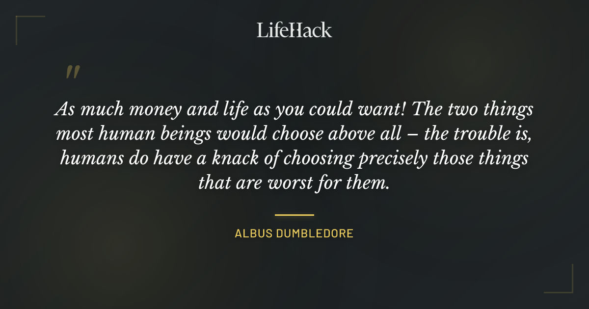 Quote by Albus Dumbledore