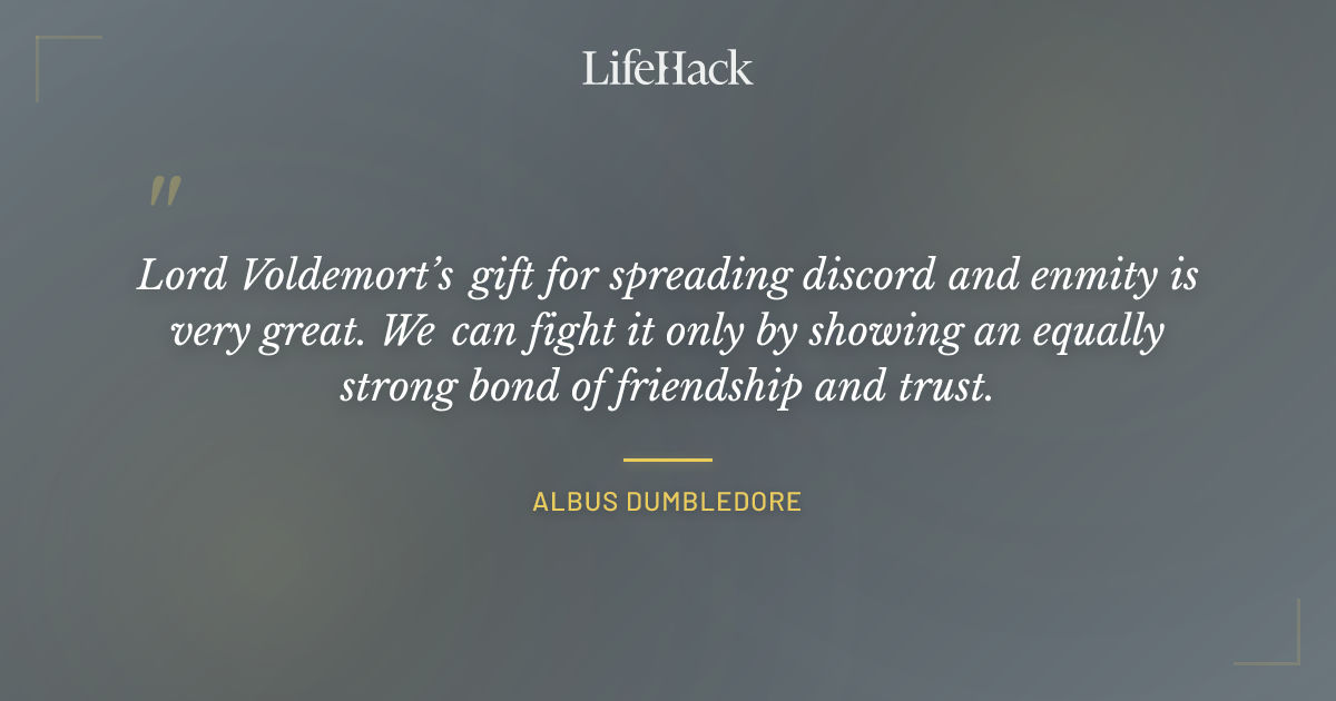 Quote by Albus Dumbledore