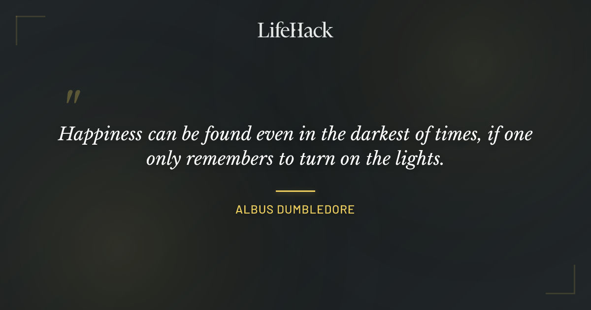 Quote by Albus Dumbledore