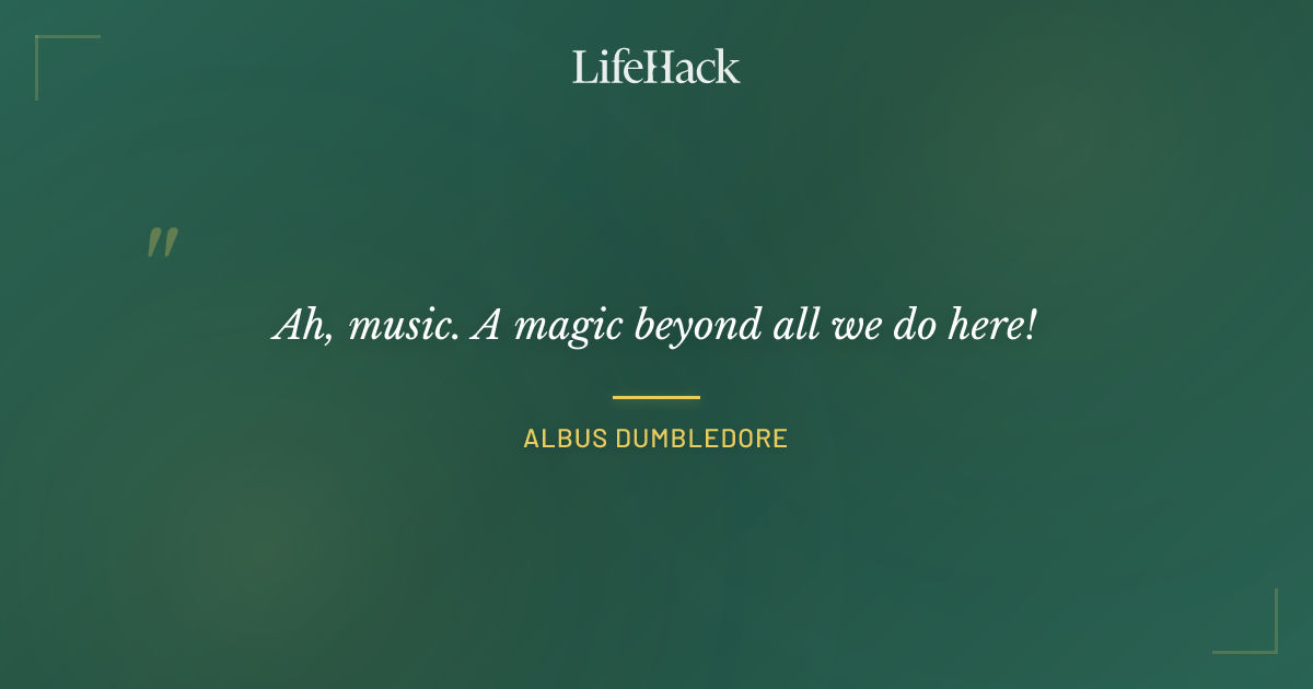 Quote by Albus Dumbledore