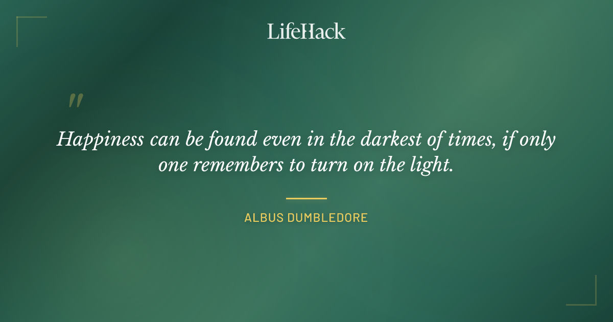 Quote by Albus Dumbledore