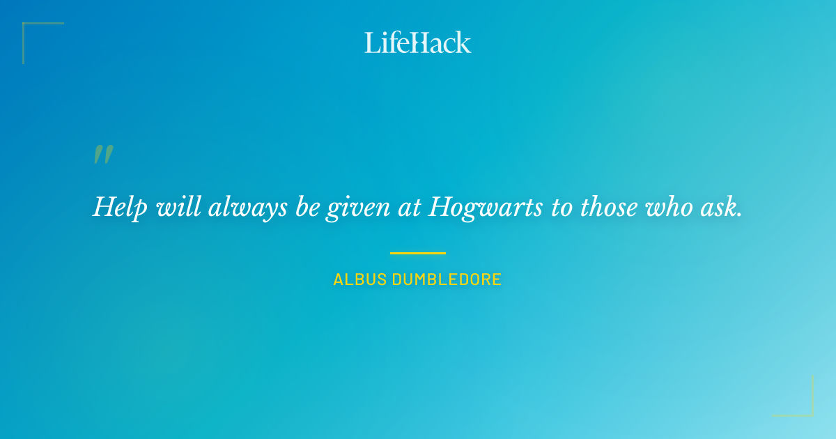 Quote by Albus Dumbledore