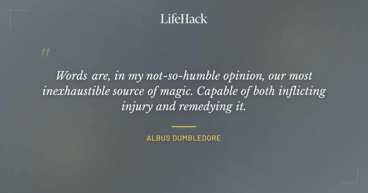 Quote by Albus Dumbledore