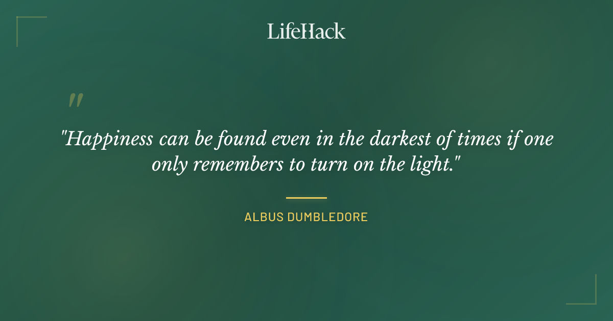 Quote by Albus Dumbledore