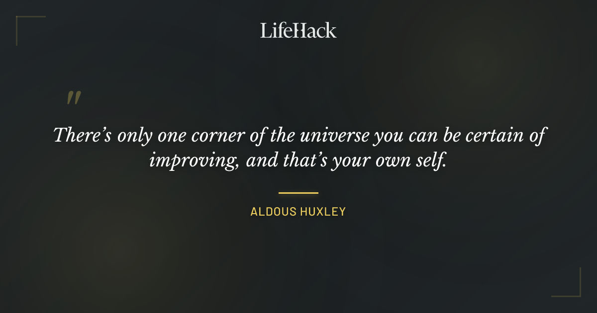 Quote by Aldous Huxley