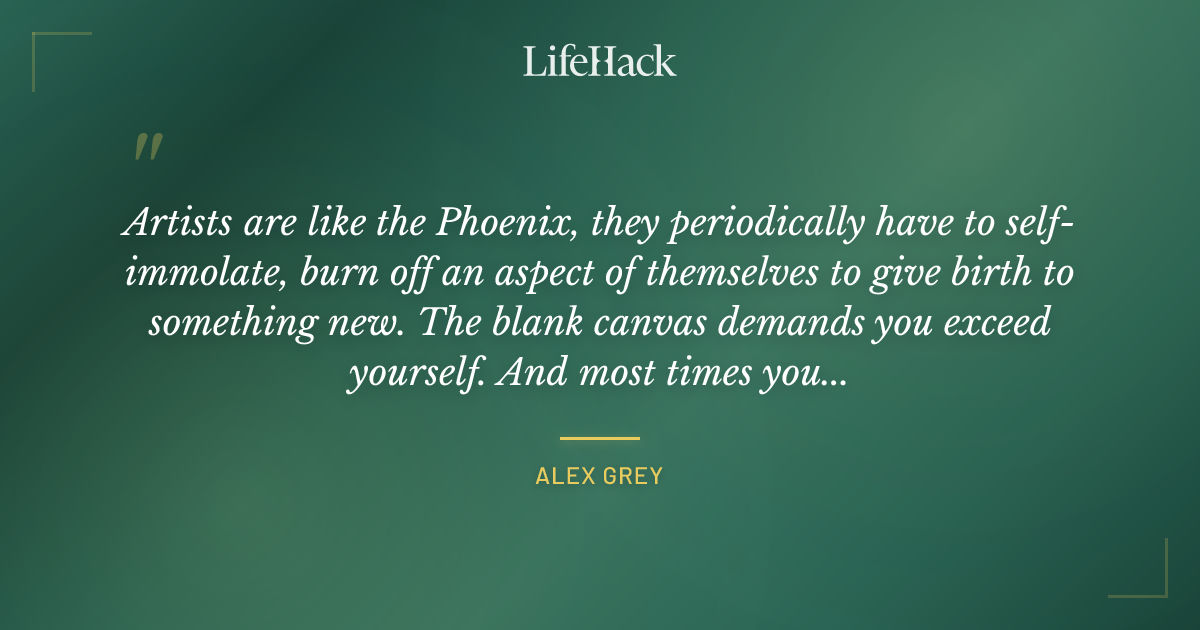 Quote by Alex Grey