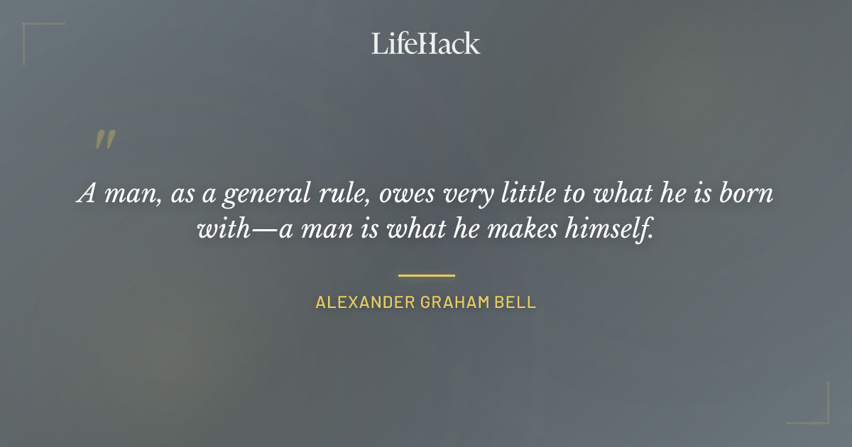 Quote by Alexander Graham Bell