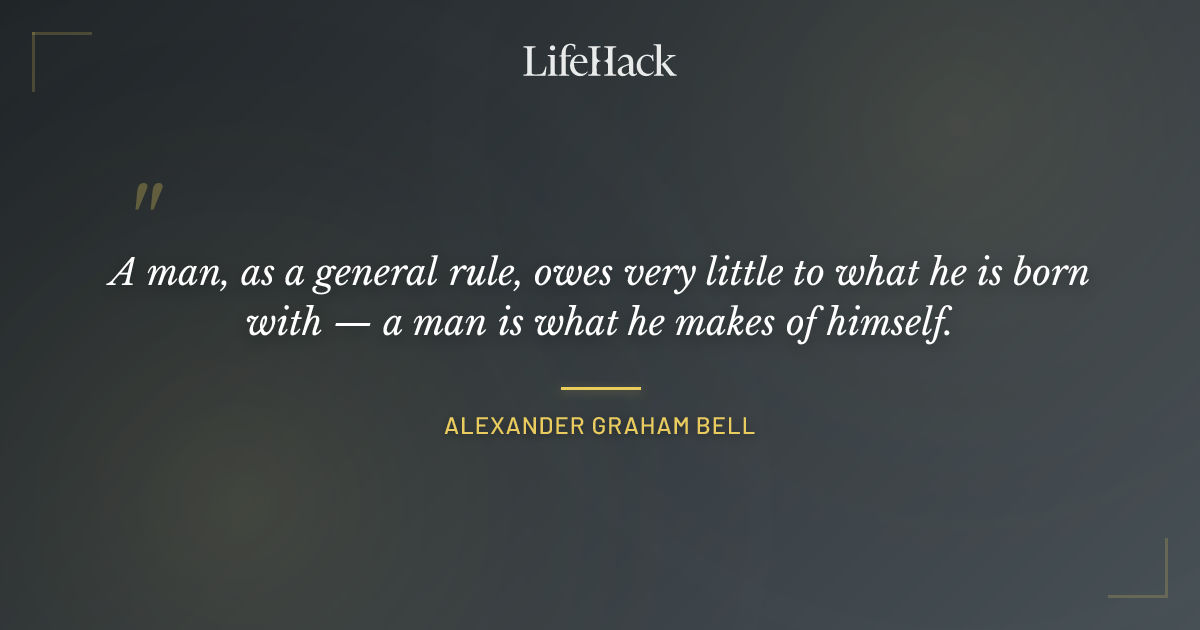 Quote by Alexander Graham Bell