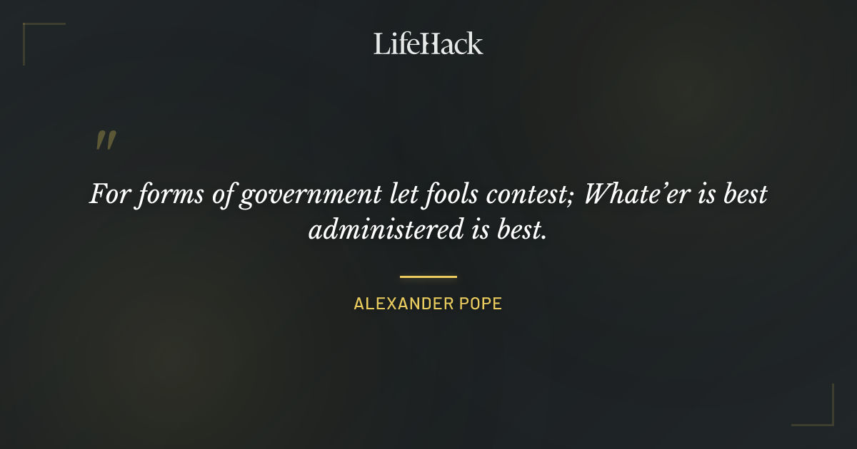 Quote by Alexander Pope