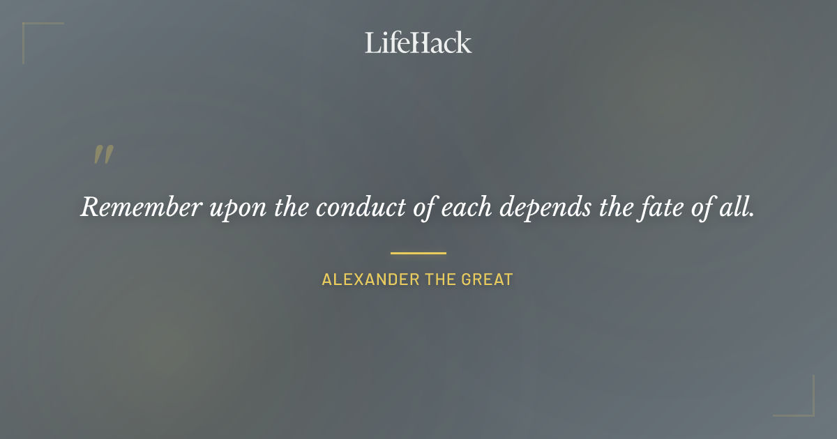 Quote by Alexander the Great